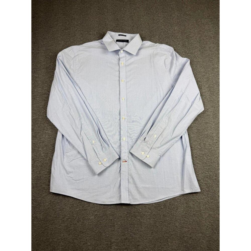 Tommy Hilfiger Slim‎ Fit Stretch Men's Dress Shirt Size XL